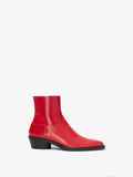 Front image of Bronco Ankle Boots in RED