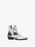 Front image of Bronco Ankle Boots in SILVER