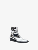 3/4 Front image of Bronco Ankle Boots in SILVER