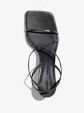 Aerial image of Square Strappy Sandals - 60mm in BLACK