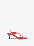 Front image of Square Strappy Sandals - 60mm in RED