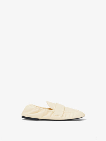 Side image of Glove Flat Loafers in light/pastel yellow