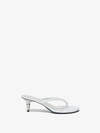 Front image of Spike Flip Flops in CREAM