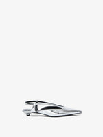 Front image of Point Slingback Pumps in SILVER