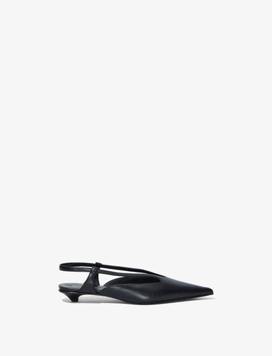 Front image of Point Slingback Pumps in BLACK