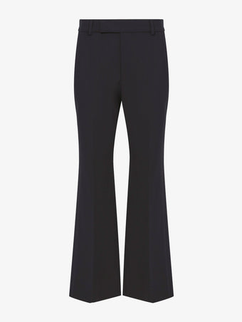 Flat image of Marlene Pant in Tropical Wool in black