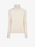 Flat image of Camilla Sweater In Lofty Eco Cashmere in ecru