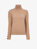 Flat image of Camilla Sweater In Lofty Eco Cashmere in light camel