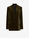 Flat image of Nico Jacket In Velvet Suiting in olive