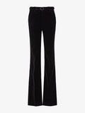 Flat image of Marie Pant In Velvet Suiting in black multi