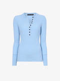 Still Life image of Agnes Henley Sweater in LIGHT BLUE