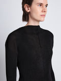 Detail image of Camille Top In Gauze Viscose Knit in black