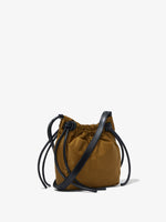 Side image of Nylon Drawstring Pouch in FATIGUE