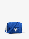 Side image of Suede PS1 Mini Crossbody Bag in ELECTRIC BLUE