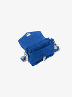 Aerial image of Suede PS1 Mini Crossbody Bag in ELECTRIC BLUE