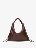 Front image of Large Drawstring Shoulder Bag - MOCHA