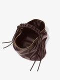 Interior image of Large Drawstring Shoulder Bag - MOCHA