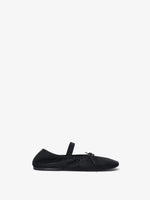 Side image of Glove Mary Jane Mesh Flats in black