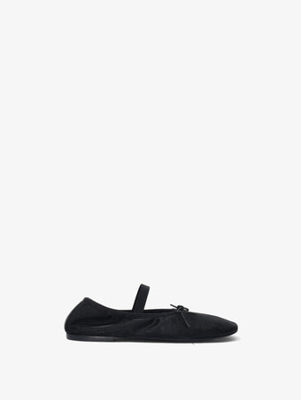 Side image of Glove Mary Jane Mesh Flats in black