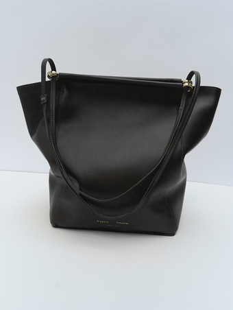 Proenza Schouler Front image of Reade Shoulder Bag in Nappa in Black