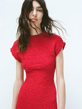 Cleo Dress in Jersey Jacquard