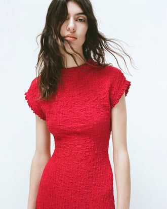 Cleo Dress in Jersey Jacquard
