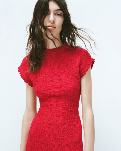 Cleo Dress in Jersey Jacquard