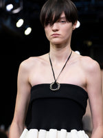 Runway image of 3 Ring Necklace in GOLD/GOLD/SILVER