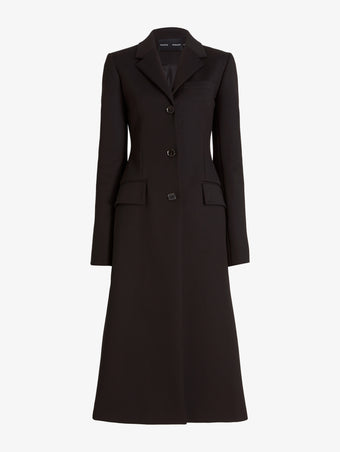 Proenza Schouler Still Life Image of ADELINE COAT IN COTTON VISCOSE SUITING in Black