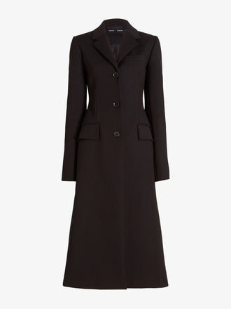 Proenza Schouler Still Life Image of ADELINE COAT IN COTTON VISCOSE SUITING in Black