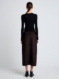 Adrian Skirt in Brushed Wool