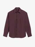 Proenza Schouler Still Life Image of Alia Top in Classic Cotton Shirting in Aubergine