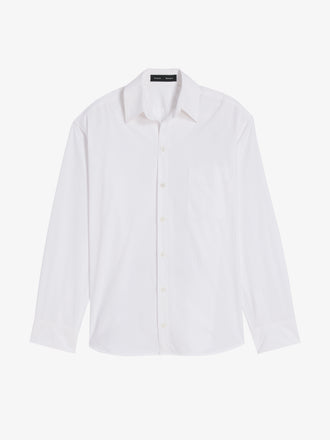 Proenza Schouler Still Life Image of Alia Top in Classic Cotton Shirting in White