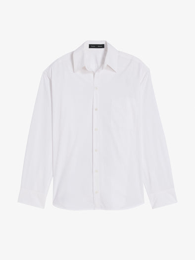 Proenza Schouler Still Life Image of Alia Top in Classic Cotton Shirting in White