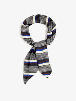 Proenza Schouler Still Life Image of Amira Scarf in Printed Silk Habotai in Black Multi