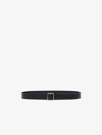 Front image of Square Slider Belt in black