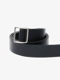 Detail image of Square Slider Belt in Vegan Leather in black