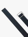 Detail image of Square Slider Belt in Vegan Leather in black