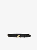 Flat image of Monogram Belt in Shiny Calf in black