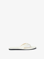 Side view of the Cooper Flip Flops in cream