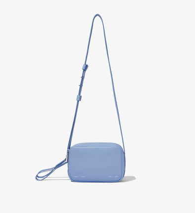 Front image of Watts Leather Camera Bag in PERIWINKLE