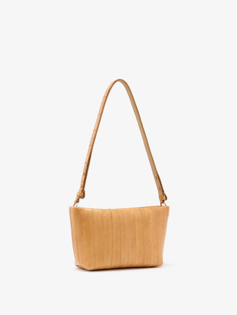 Proenza Schouler front 3/4 image of Bond Bag in Eel in Beige