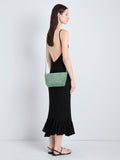 Proenza Schouler Image of Model wearing Bond Bag in Suede in Patina