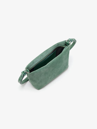 Proenza Schouler Aerial Still Life Image of Bond Bag in Suede in Patina