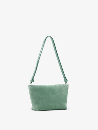 Proenza Schouler Side Still Life Image of Bond Bag in Suede in Patina
