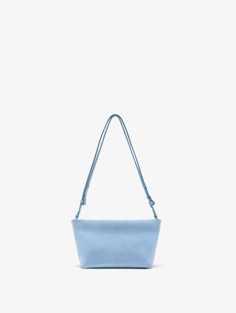 Proenza Schouler Front image of Bond Bag in Suede in Powder