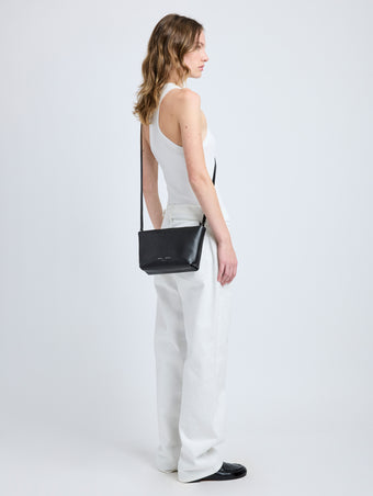 Proenza Schouler model wearing Bond Bag in black