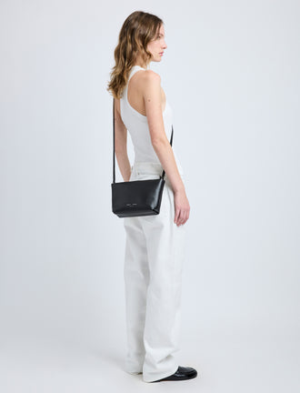 Proenza Schouler model wearing Bond Bag in black