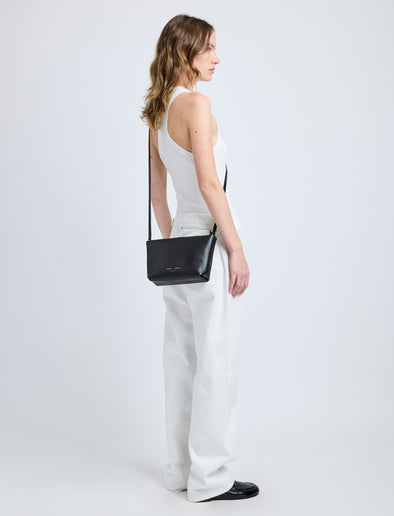 Proenza Schouler model wearing Bond Bag in black