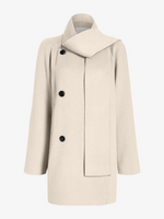 Proenza Schouler Still Life image of Brisa Coat in Lightweight Double Face Wool in Off White